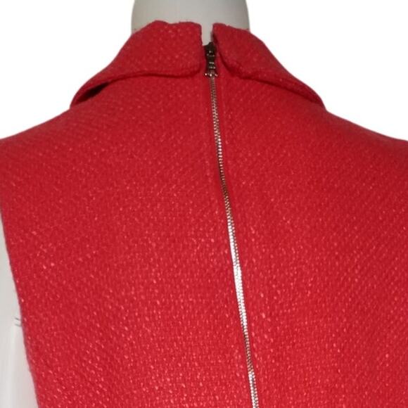 Jason Wu Coral Tweed Sleeveless Blazer Dress | Double Breasted | Size L - Picture 4 of 7